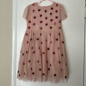 Mini Boden 6-7 years Strawberry Party Dress